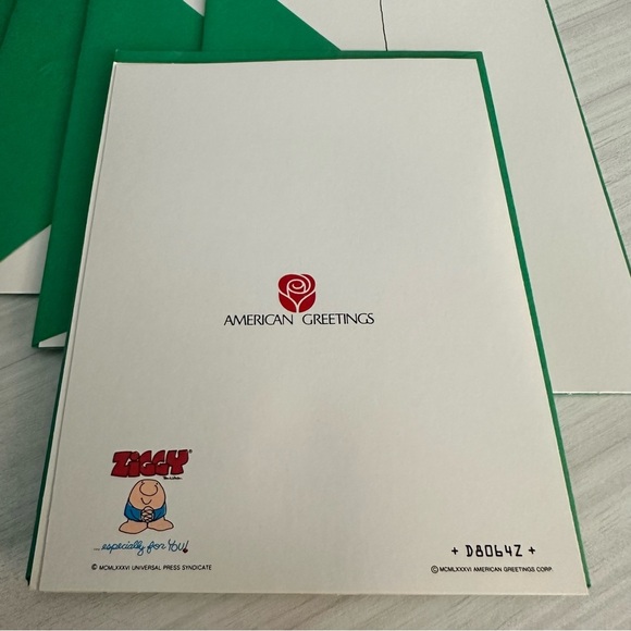 Vintage ZiGGY Christmas Cards Lot of 5 NEW American Greetings 1986 Kissmas 3D - Picture 6 of 7